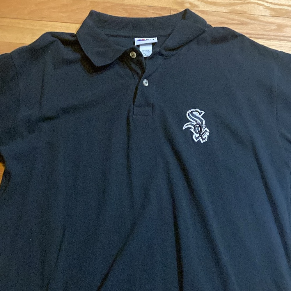 Chicago White Sox size large cotton golf polo shirt